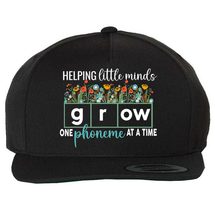 Science Of Reading Helping A Little Minds Grow Phonics Women Wool Snapback Cap