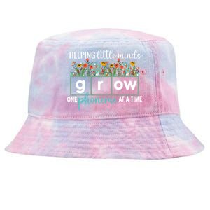 Science Of Reading Helping A Little Minds Grow Phonics Women Tie-Dyed Bucket Hat