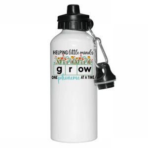 Science Of Reading Helping A Little Minds Grow Phonics Women Aluminum Water Bottle 