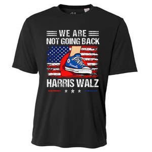 Stepping On Red Hat WeRe Not Going Back Harris Walz Cooling Performance Crew T-Shirt