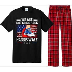 Stepping On Red Hat WeRe Not Going Back Harris Walz Pajama Set