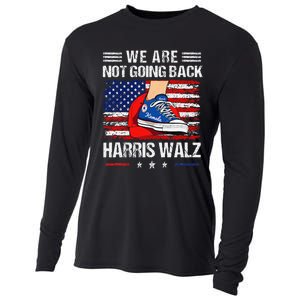 Stepping On Red Hat WeRe Not Going Back Harris Walz Cooling Performance Long Sleeve Crew