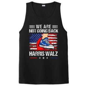 Stepping On Red Hat WeRe Not Going Back Harris Walz PosiCharge Competitor Tank