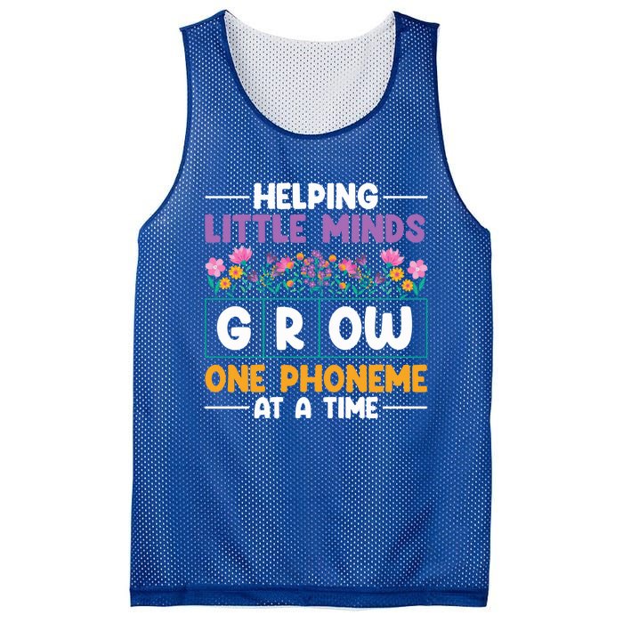 Science Of Reading Helping Little Minds Grow Phonics Meaningful Gift Mesh Reversible Basketball Jersey Tank