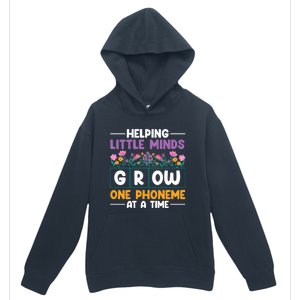 Science Of Reading Helping Little Minds Grow Phonics Meaningful Gift Urban Pullover Hoodie