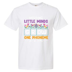 Science Of Reading Helping Little Minds Grow Phonics Meaningful Gift Garment-Dyed Heavyweight T-Shirt