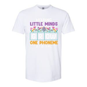 Science Of Reading Helping Little Minds Grow Phonics Meaningful Gift Softstyle CVC T-Shirt