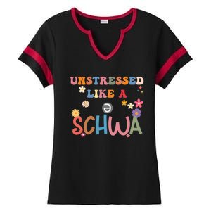 Science Of Reading I Want To Be A Schwa ItS Never Stressed Funny Gift Ladies Halftime Notch Neck Tee