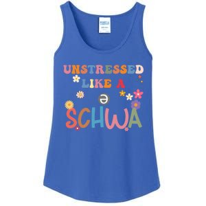 Science Of Reading I Want To Be A Schwa ItS Never Stressed Funny Gift Ladies Essential Tank