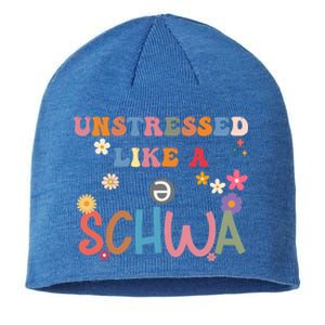 Science Of Reading I Want To Be A Schwa ItS Never Stressed Funny Gift Sustainable Beanie