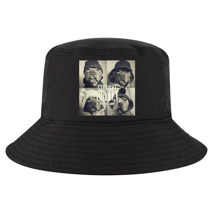 Straight Outta Rescue Pitbull Cool Comfort Performance Bucket Hat