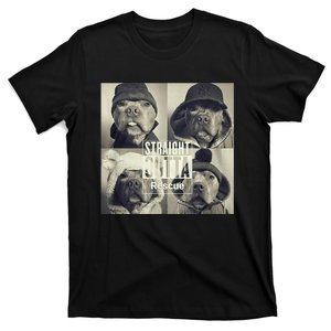 Straight Outta Rescue Pitbull T-Shirt