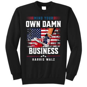 Stepping On Red Hat Mind Your Own Damn Business Harris Waltz Sweatshirt