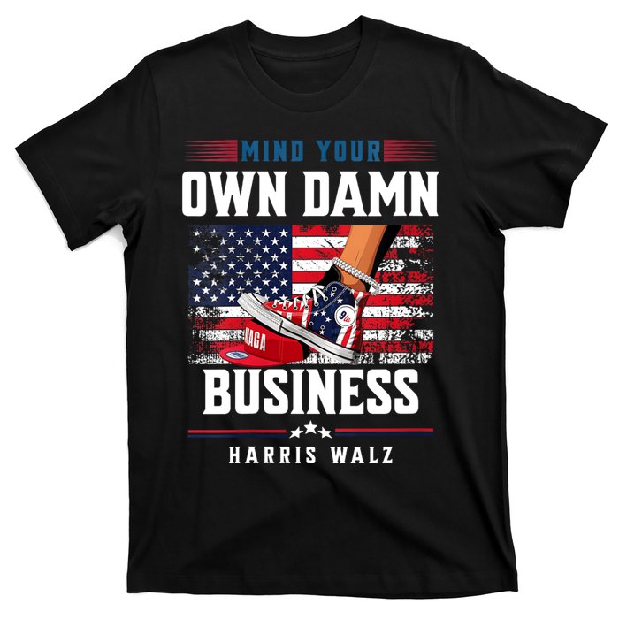 Stepping On Red Hat Mind Your Own Damn Business Harris Waltz T-Shirt