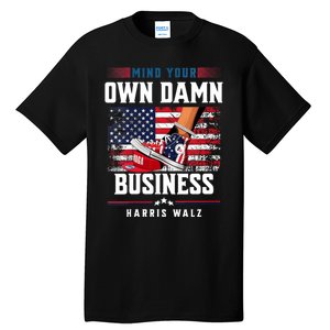 Stepping On Red Hat Mind Your Own Damn Business Harris Waltz Tall T-Shirt