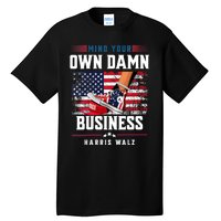 Stepping On Red Hat Mind Your Own Damn Business Harris Waltz Tall T-Shirt