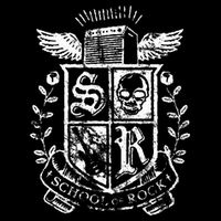 School Of Rock Distressed Crest Drawstring Bag