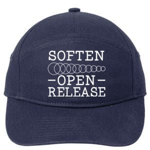 Soften Open Release Doula Birth Coach Pregnancy Labor Funny Gift 7-Panel Snapback Hat