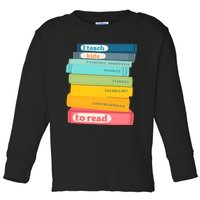 Science Of Reading Teacher Scentist Reader Lover Toddler Long Sleeve Shirt