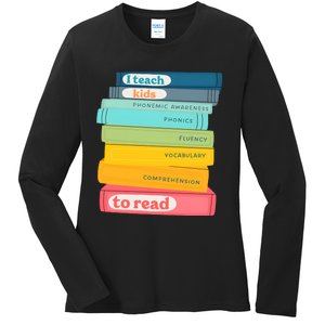 Science Of Reading Teacher Scentist Reader Lover Ladies Long Sleeve Shirt