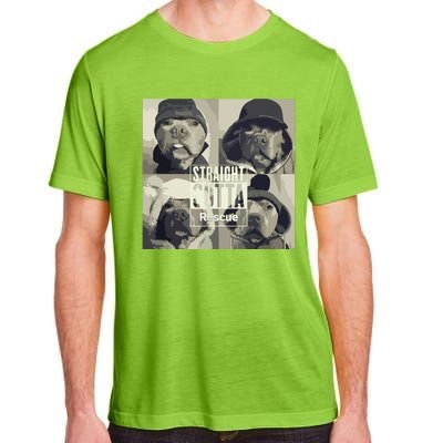 Straight Outta Rescue Pitbull Adult ChromaSoft Performance T-Shirt