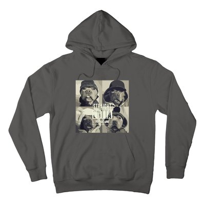 Straight Outta Rescue Pitbull Hoodie