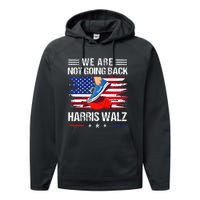 Stepping On Red Hat WeRe Not Going Back Harris Waltz Premium Performance Fleece Hoodie