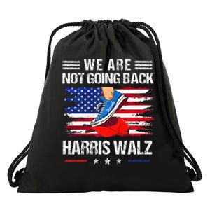 Stepping On Red Hat WeRe Not Going Back Harris Waltz Premium Drawstring Bag