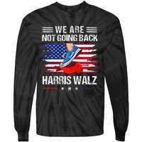 Stepping On Red Hat WeRe Not Going Back Harris Waltz Premium Tie-Dye Long Sleeve Shirt