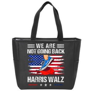 Stepping On Red Hat WeRe Not Going Back Harris Waltz Premium Zip Tote Bag