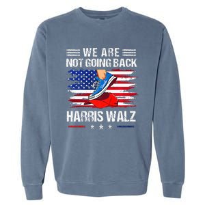 Stepping On Red Hat WeRe Not Going Back Harris Waltz Premium Garment-Dyed Sweatshirt