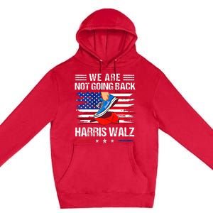 Stepping On Red Hat WeRe Not Going Back Harris Waltz Premium Premium Pullover Hoodie