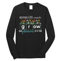 Science Of Reading Helping A Little Minds Grow Phonics Women Long Sleeve Shirt