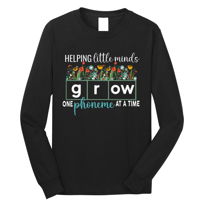 Science Of Reading Helping A Little Minds Grow Phonics Women Long Sleeve Shirt