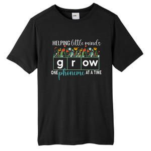 Science Of Reading Helping A Little Minds Grow Phonics Women Tall Fusion ChromaSoft Performance T-Shirt