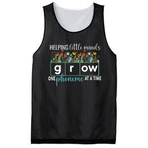 Science Of Reading Helping A Little Minds Grow Phonics Women Mesh Reversible Basketball Jersey Tank