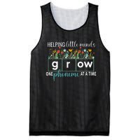 Science Of Reading Helping A Little Minds Grow Phonics Women Mesh Reversible Basketball Jersey Tank