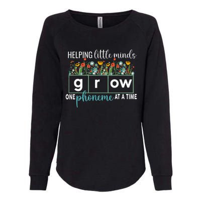 Science Of Reading Helping A Little Minds Grow Phonics Women Womens California Wash Sweatshirt