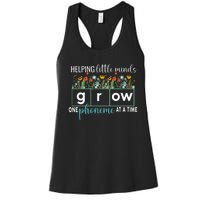 Science Of Reading Helping A Little Minds Grow Phonics Women Women's Racerback Tank