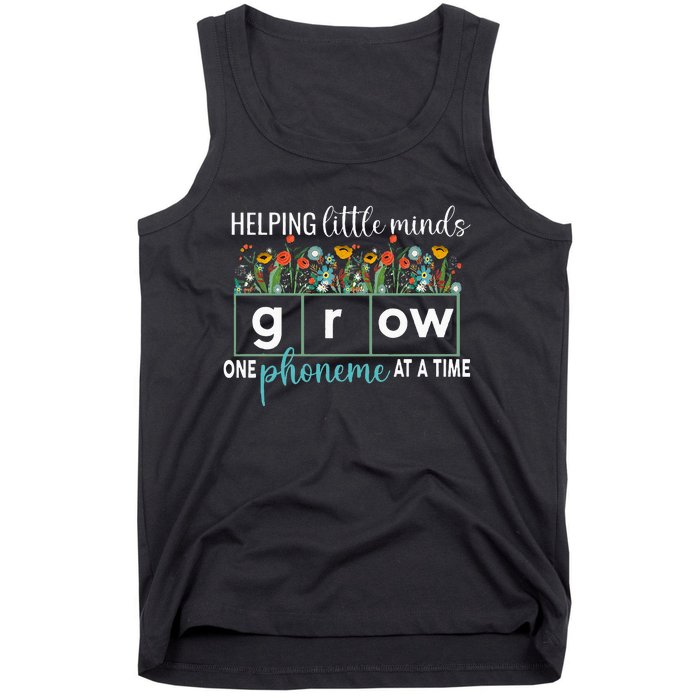 Science Of Reading Helping A Little Minds Grow Phonics Women Tank Top