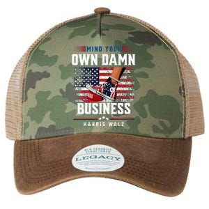 Stepping On Red Hat Mind Your Own Damn Business Harris Waltz Legacy Tie Dye Trucker Hat