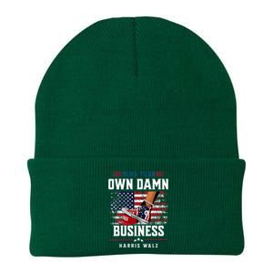 Stepping On Red Hat Mind Your Own Damn Business Harris Waltz Knit Cap Winter Beanie