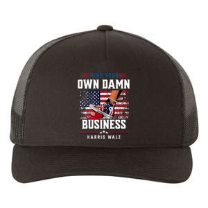 Stepping On Red Hat Mind Your Own Damn Business Harris Waltz Yupoong Adult 5-Panel Trucker Hat