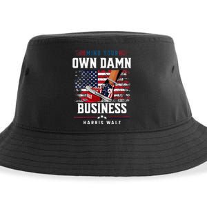 Stepping On Red Hat Mind Your Own Damn Business Harris Waltz Sustainable Bucket Hat