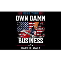 Stepping On Red Hat Mind Your Own Damn Business Harris Waltz Bumper Sticker