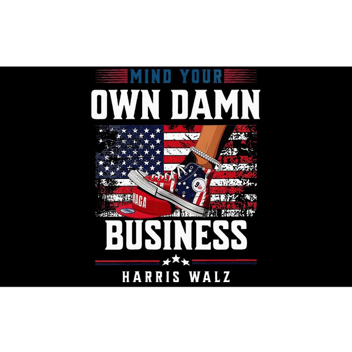 Stepping On Red Hat Mind Your Own Damn Business Harris Waltz Bumper Sticker