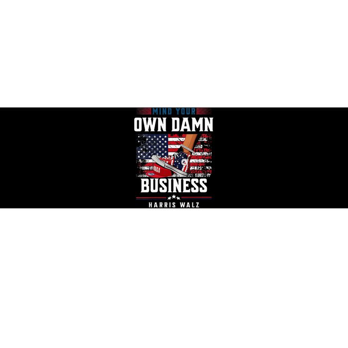 Stepping On Red Hat Mind Your Own Damn Business Harris Waltz Bumper Sticker