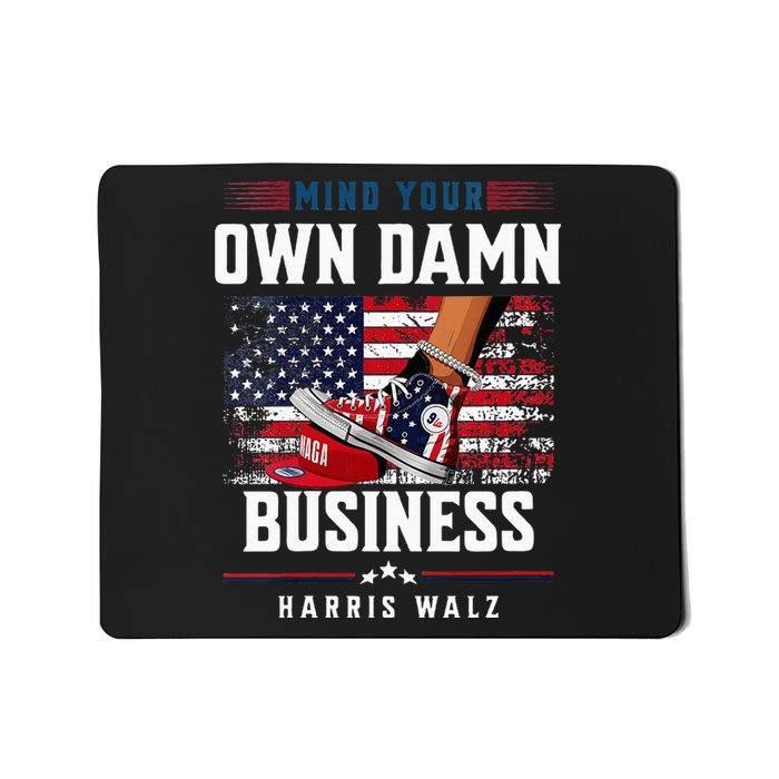 Stepping On Red Hat Mind Your Own Damn Business Harris Waltz Mousepad