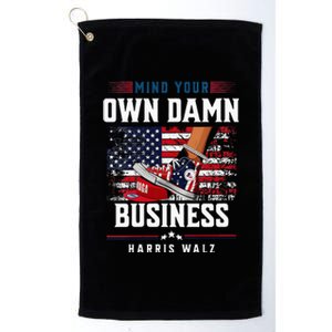 Stepping On Red Hat Mind Your Own Damn Business Harris Waltz Platinum Collection Golf Towel