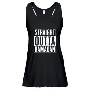 Straight Outta Ramadan Gift Ramadan Mubarak Ladies Essential Flowy Tank